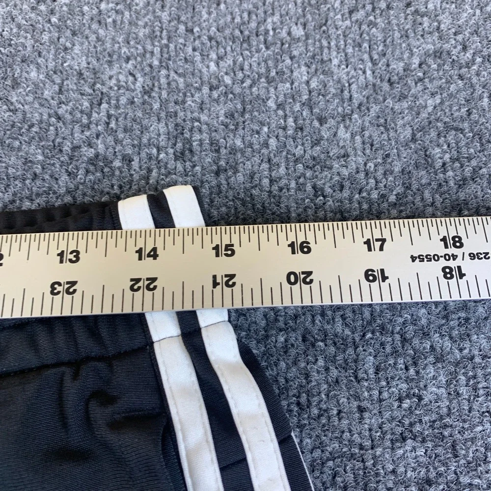 Adidas Mens DP2380 Black White 3 Stripe Track Pants Joggers Size S
